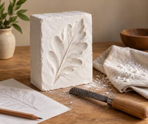 how to carve plaster blocks with kids