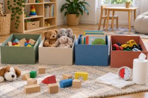 how to declutter kids toys with them
