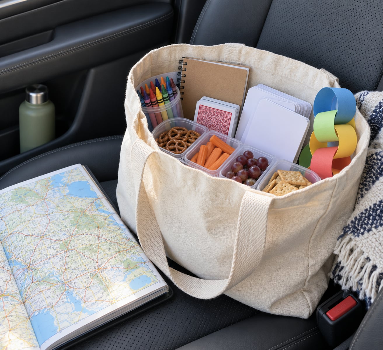 how to entertain kids on a road trip
