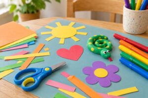 how to teach a child to cut with scissors