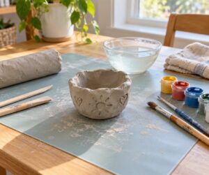 how to make a clay pinch pot with kids