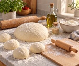 how to make pizza dough with kids