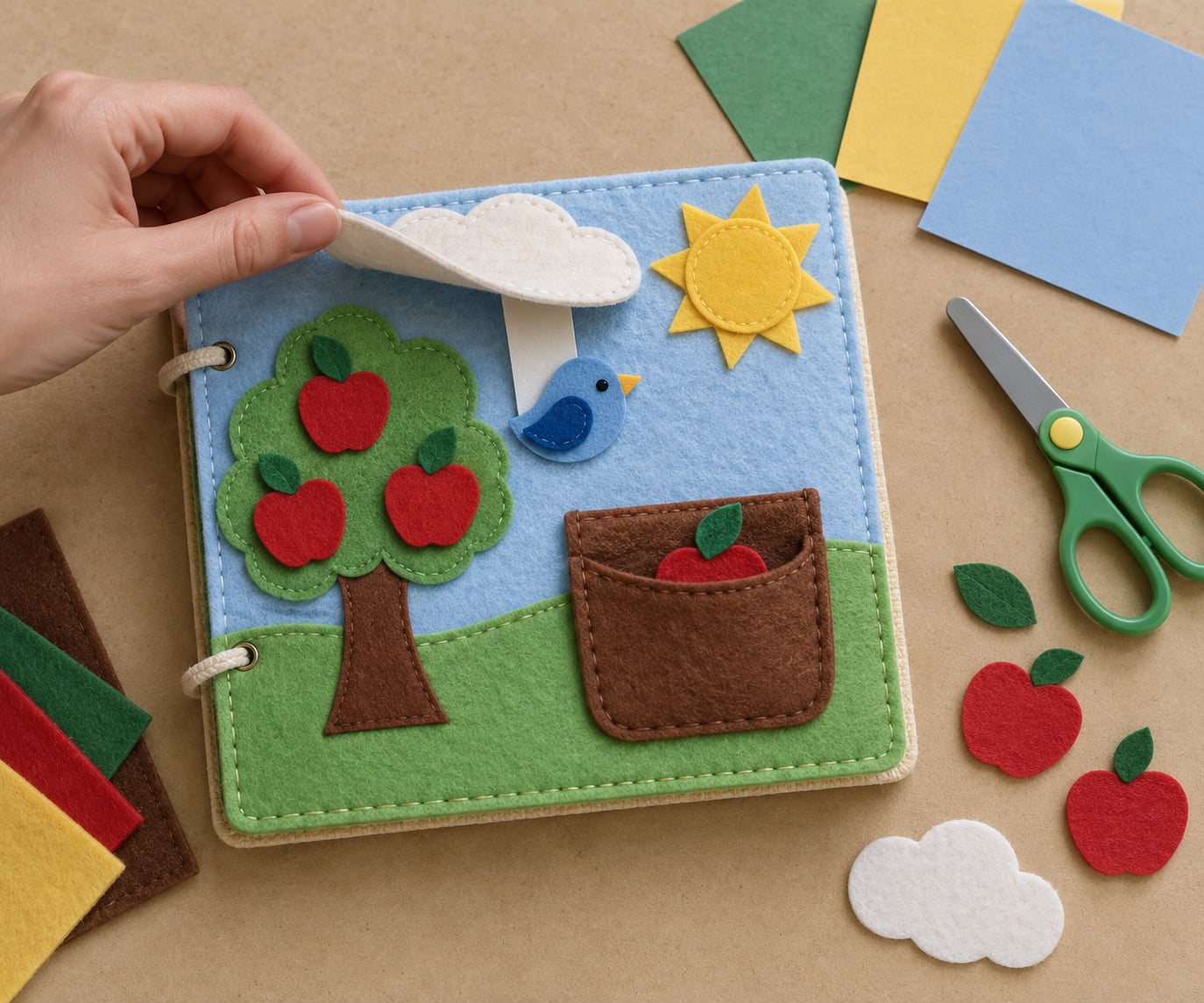 how to make a quiet book page