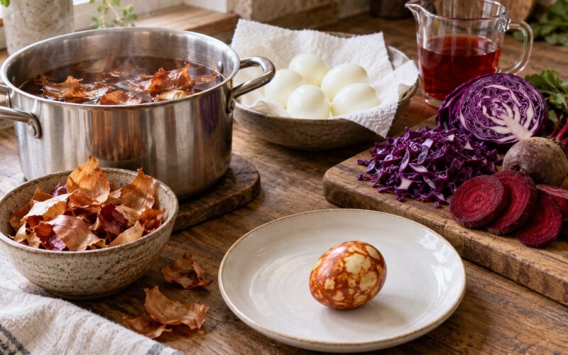 How to Dye Easter Eggs with Onion Skins and Vegetables (2026)