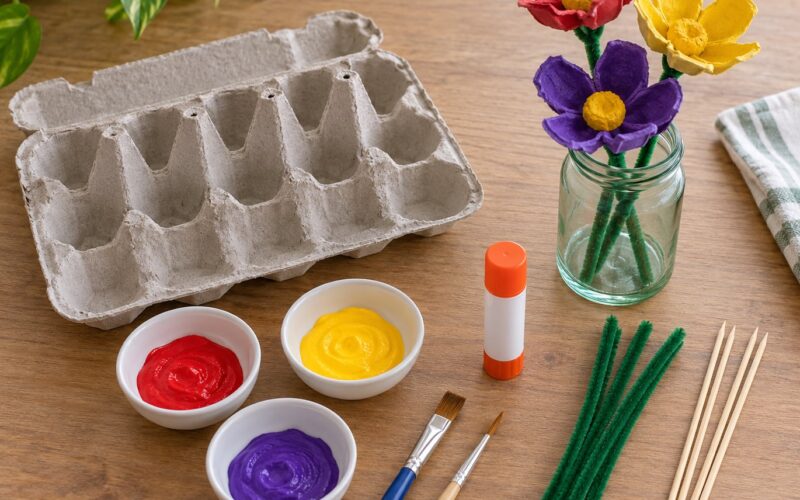 How to Make Egg Carton Flowers: Easy Spring Craft (2026)