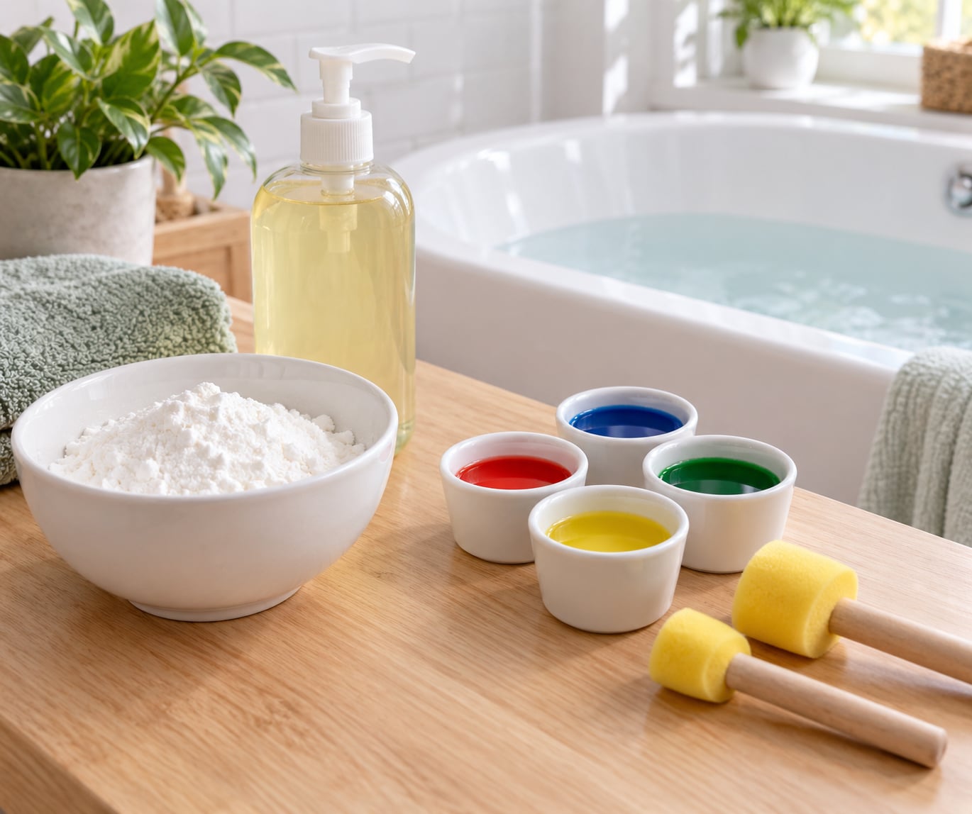 how to make bath paint for kids