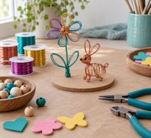 how to make wire sculptures with kids