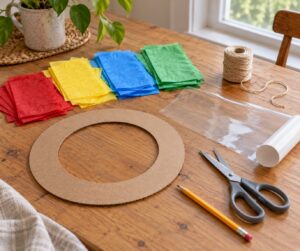 how to make a tissue paper suncatcher