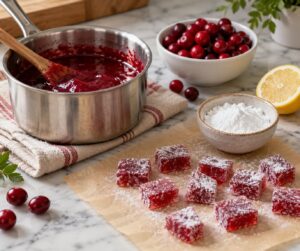 how to make homemade sour candy with cranberries