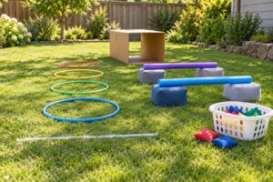 how to make a backyard obstacle course for kids