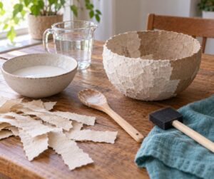 how to make paper mache without flour