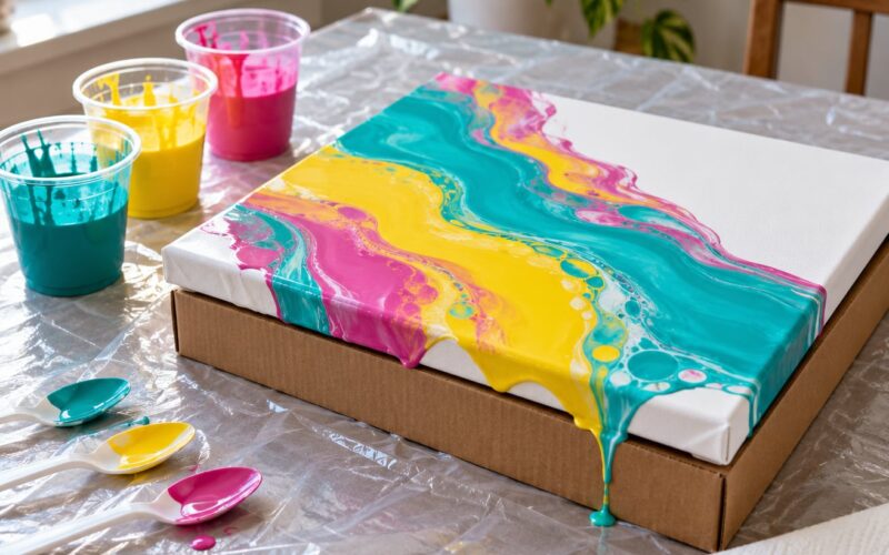 How to Make Pour Paintings with Kids: Easy Steps (2026)