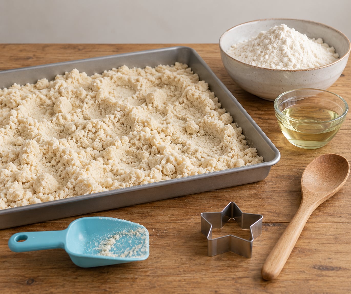how to make moon sand with flour and oil