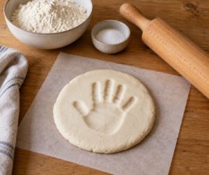 how to make salt dough handprints
