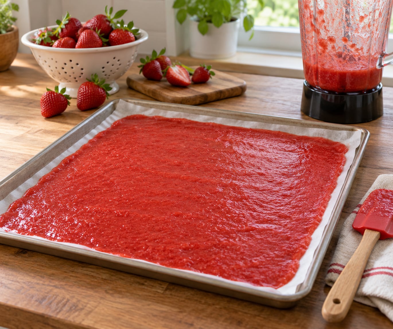 how to make fruit leather in the oven