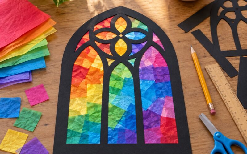 How to Make a Stained Glass Window Craft for Kids (2026)