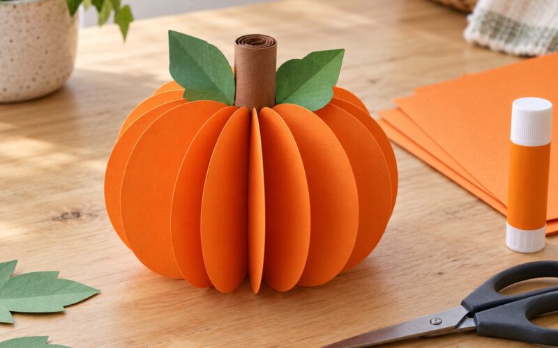 How to Make a Paper Pumpkin Craft: Easy 3D Idea 2026