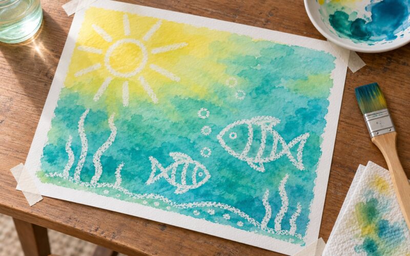 How to Do Crayon Resist Watercolor Painting the Easy Way (2026)