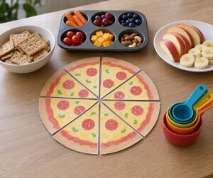 how to teach fractions with food