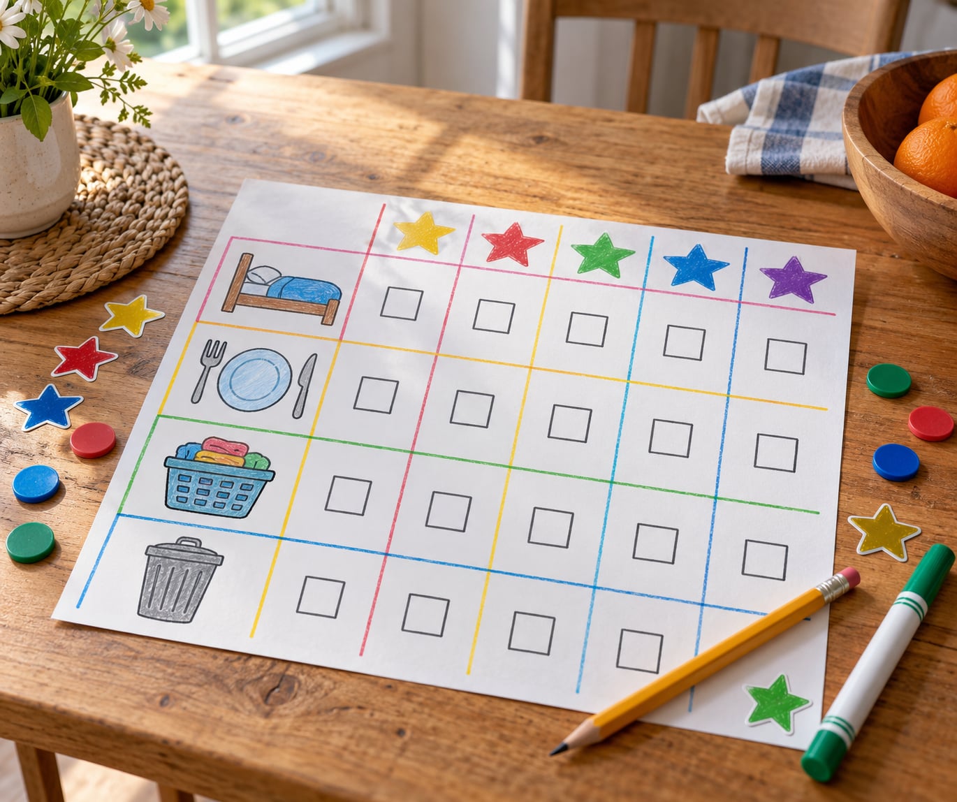 how to make a chore chart kids will use