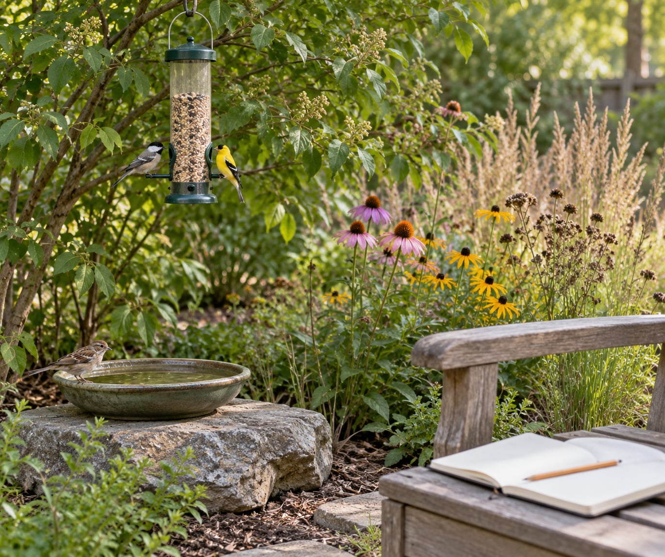 how to attract birds to your yard with kids