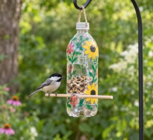 how to make a bird feeder from a plastic bottle