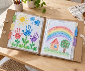 how to make a kids art portfolio