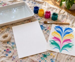 how to do string pull painting