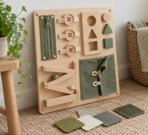 how to make a toddler busy board