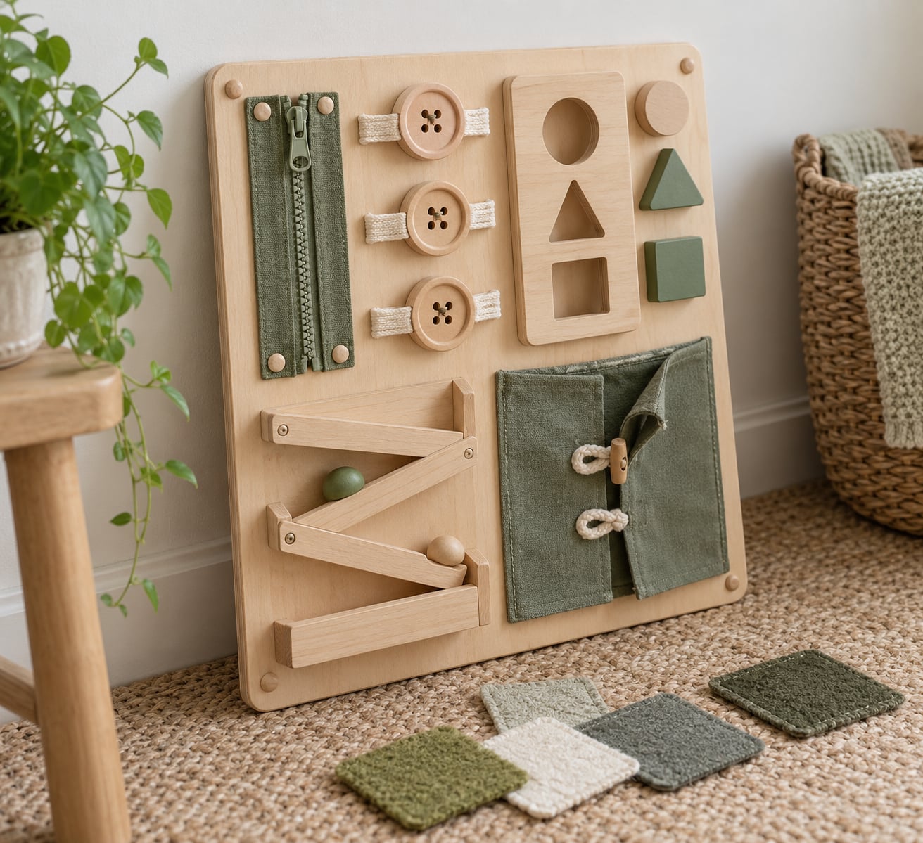 how to make a toddler busy board