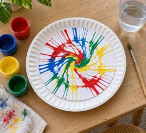 how to make spin art without a machine