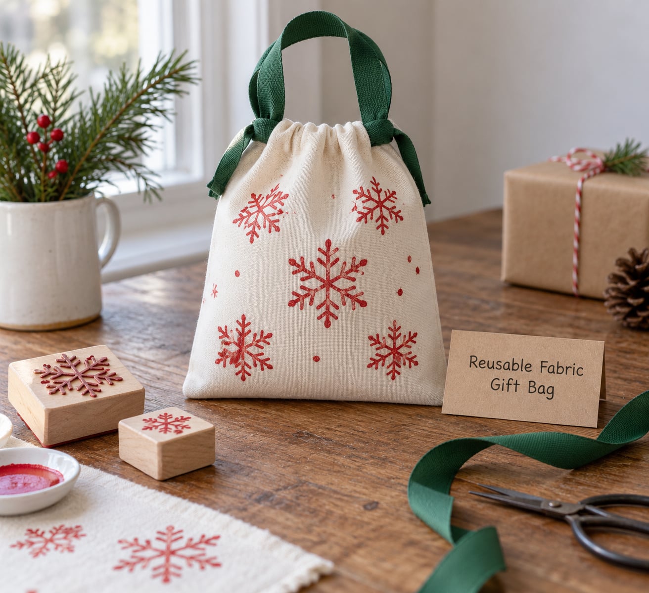 Reusable Fabric Gift Bag