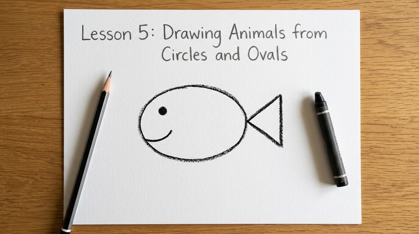 Lesson 5: Drawing Animals from Circles and Ovals