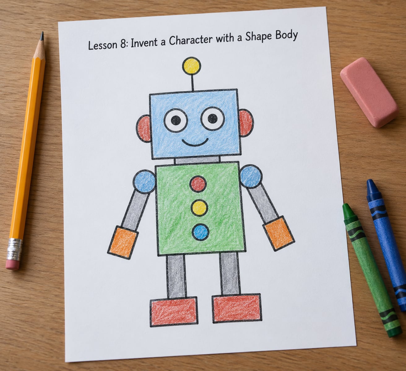 Lesson 8: Invent a Character with a Shape Body