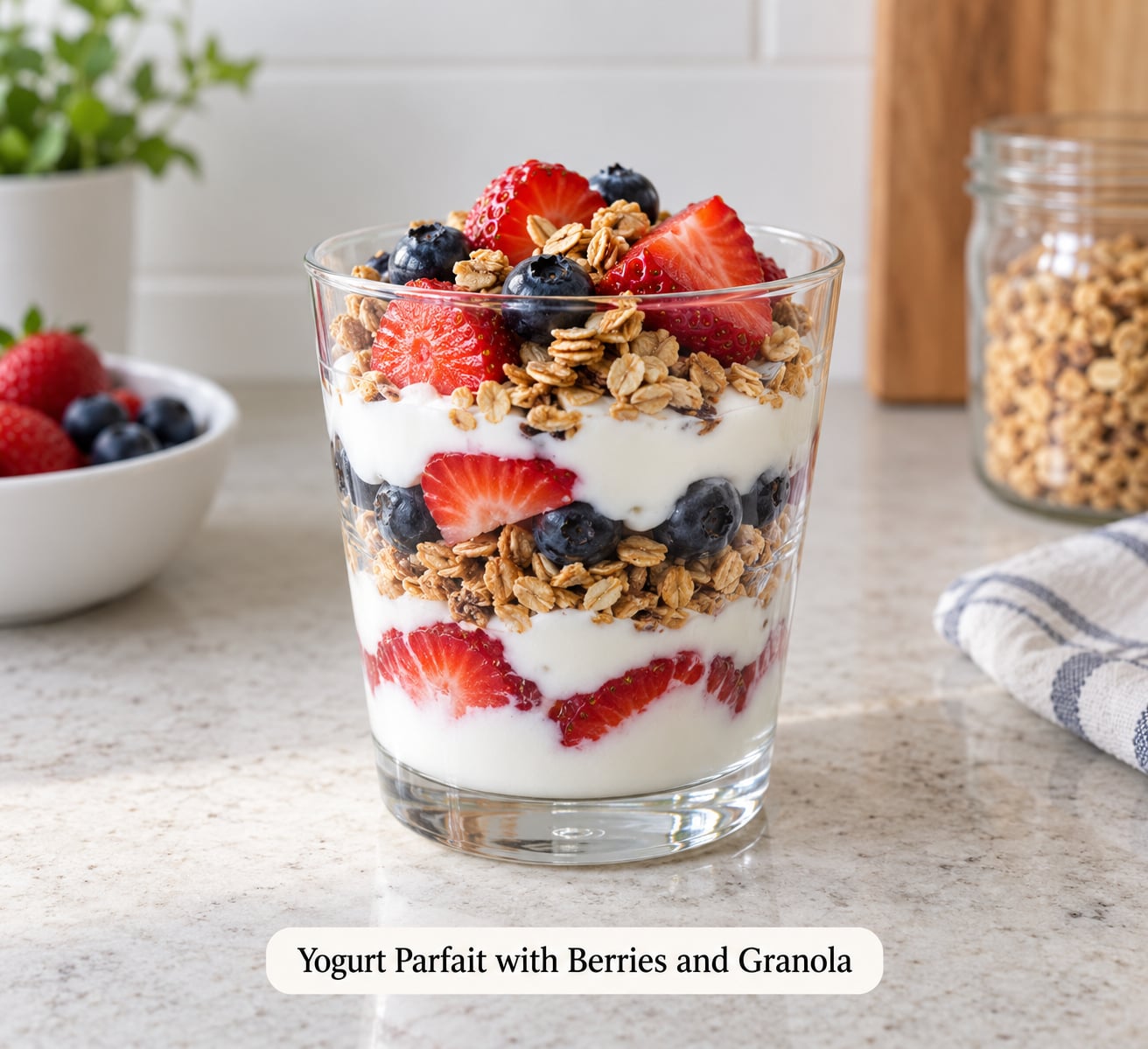 Yogurt Parfait with Berries and Granola