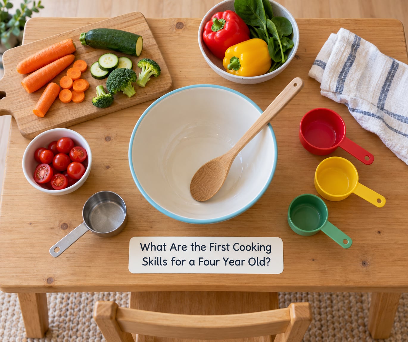 What Are the First Cooking Skills for a Four Year Old?