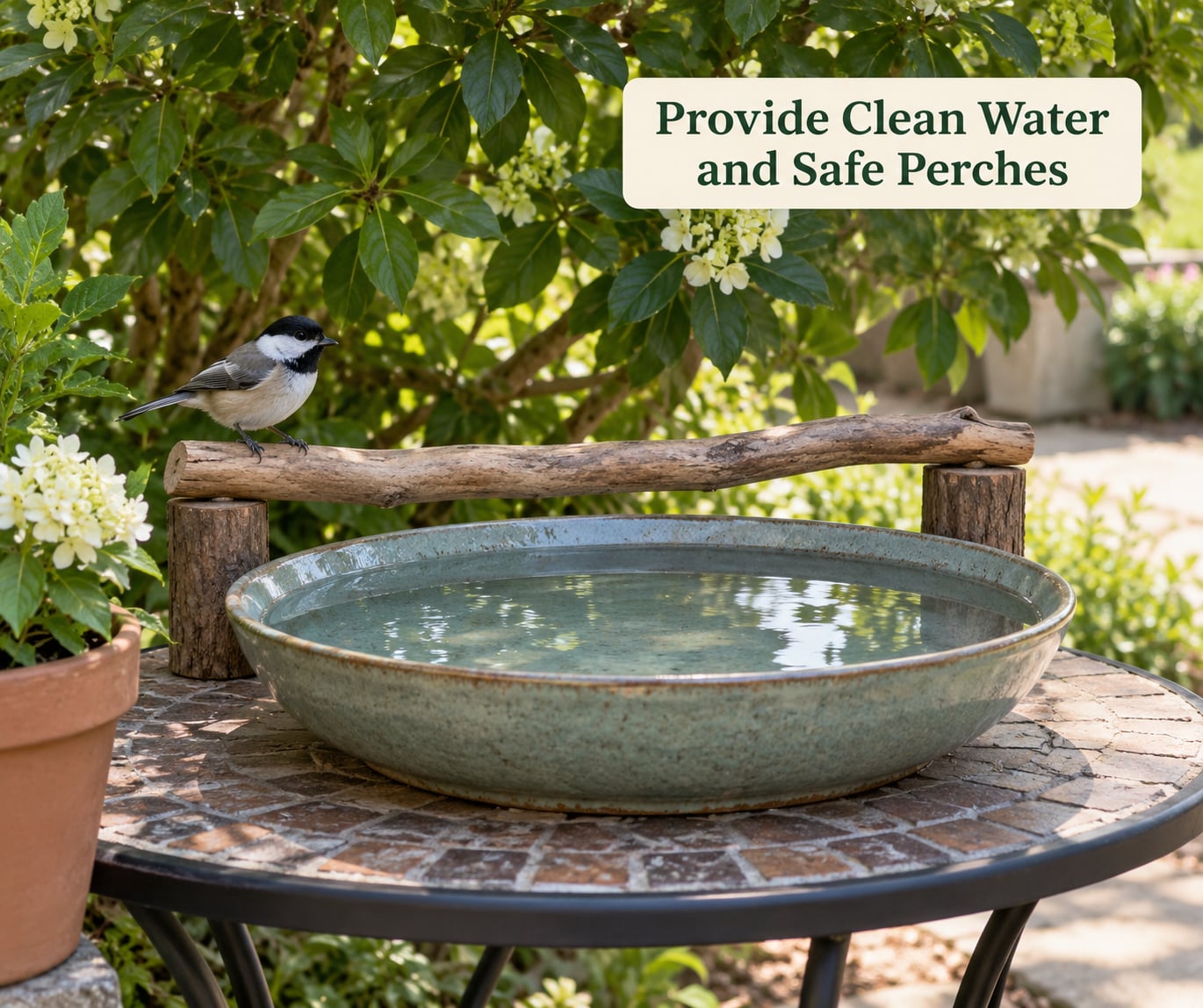 Provide Clean Water and Safe Perches