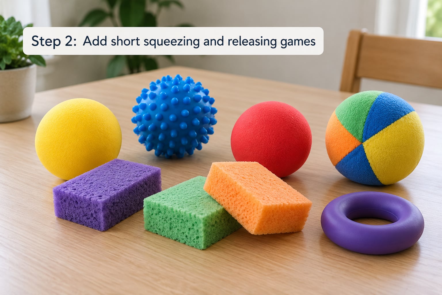 Step 2: Add short squeezing and releasing games