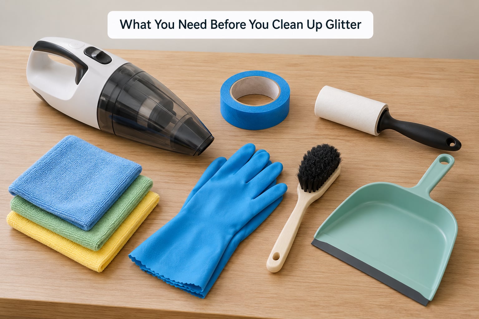 What You Need Before You Clean Up Glitter