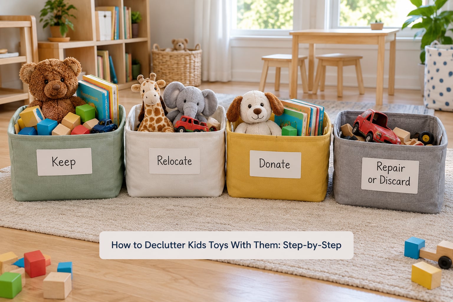 How to Declutter Kids Toys With Them: Step-by-Step