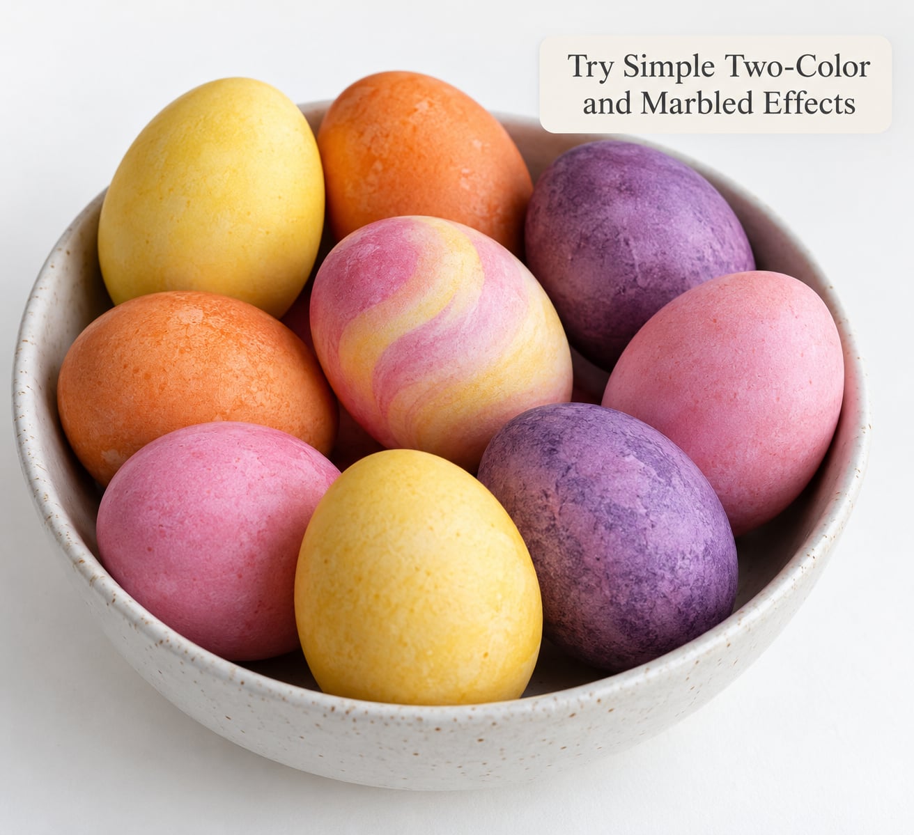 Try Simple Two-Color and Marbled Effects