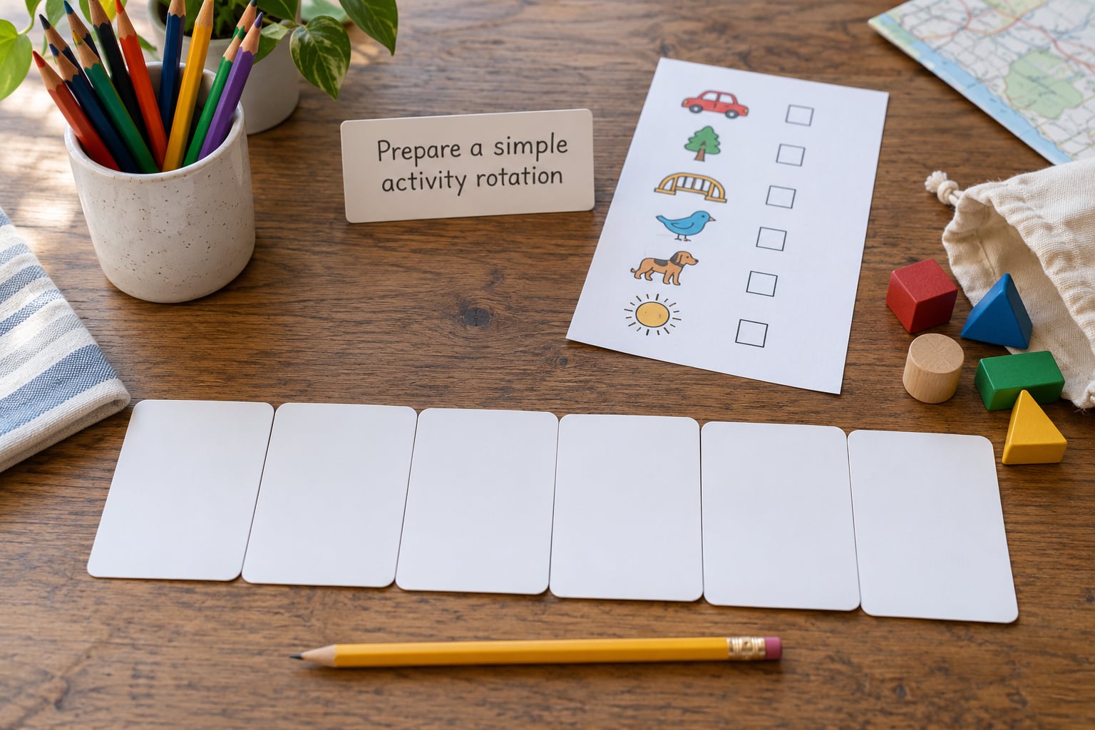 Prepare a simple activity rotation