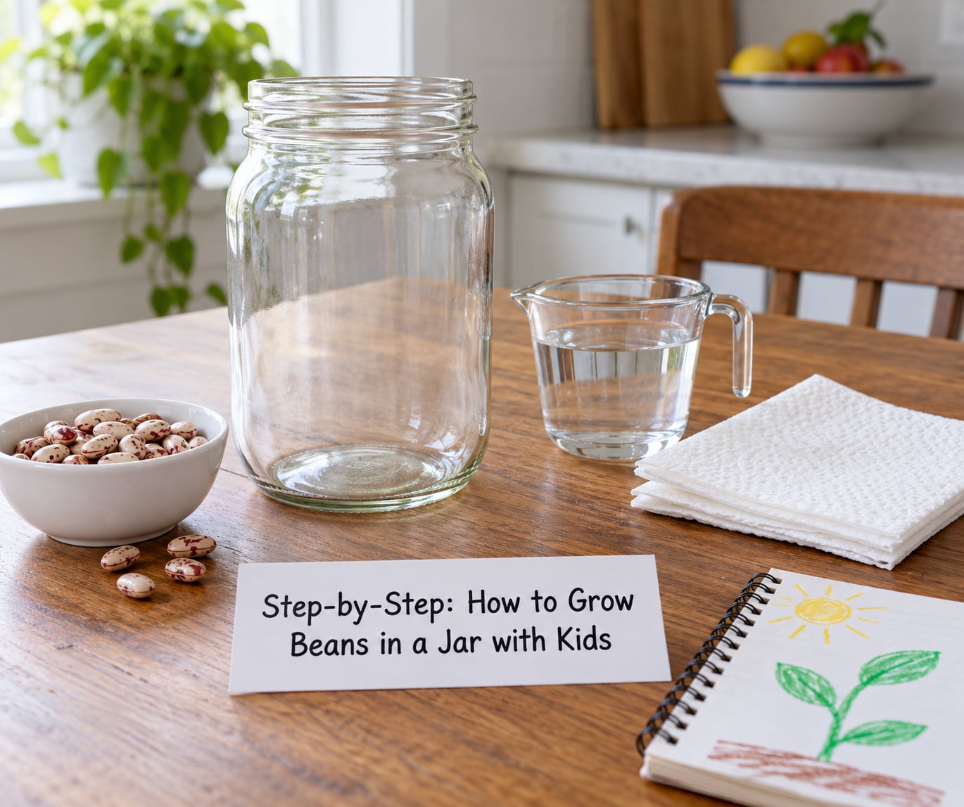Step-by-Step: How to Grow Beans in a Jar with Kids