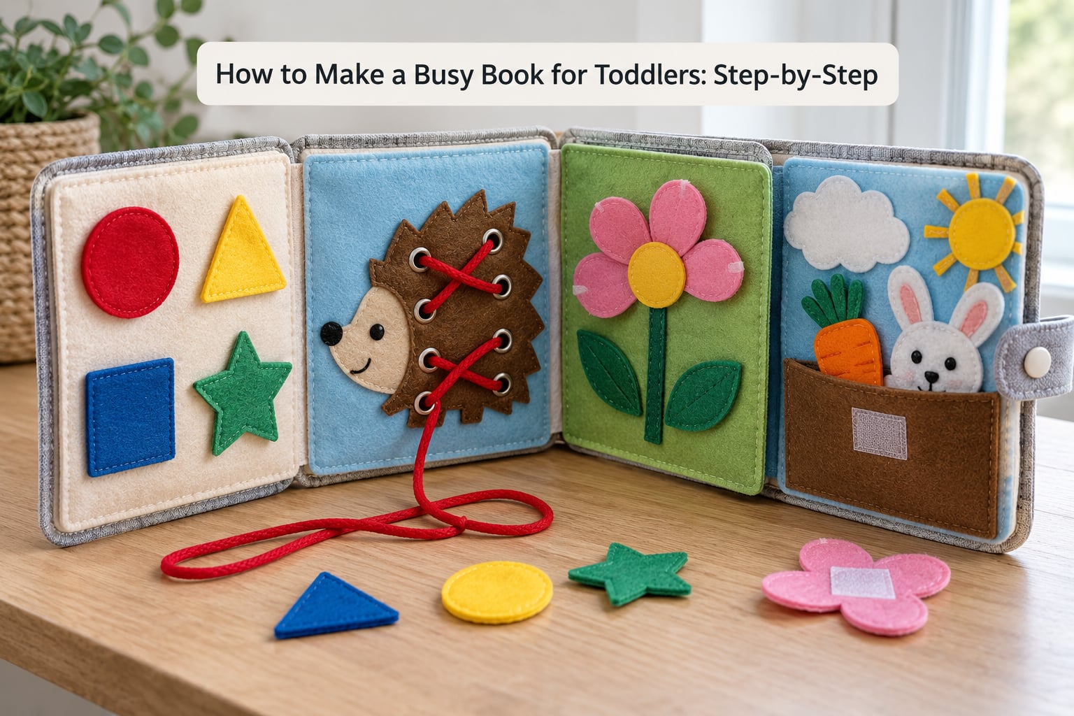 How to Make a Busy Book for Toddlers: Step-by-Step