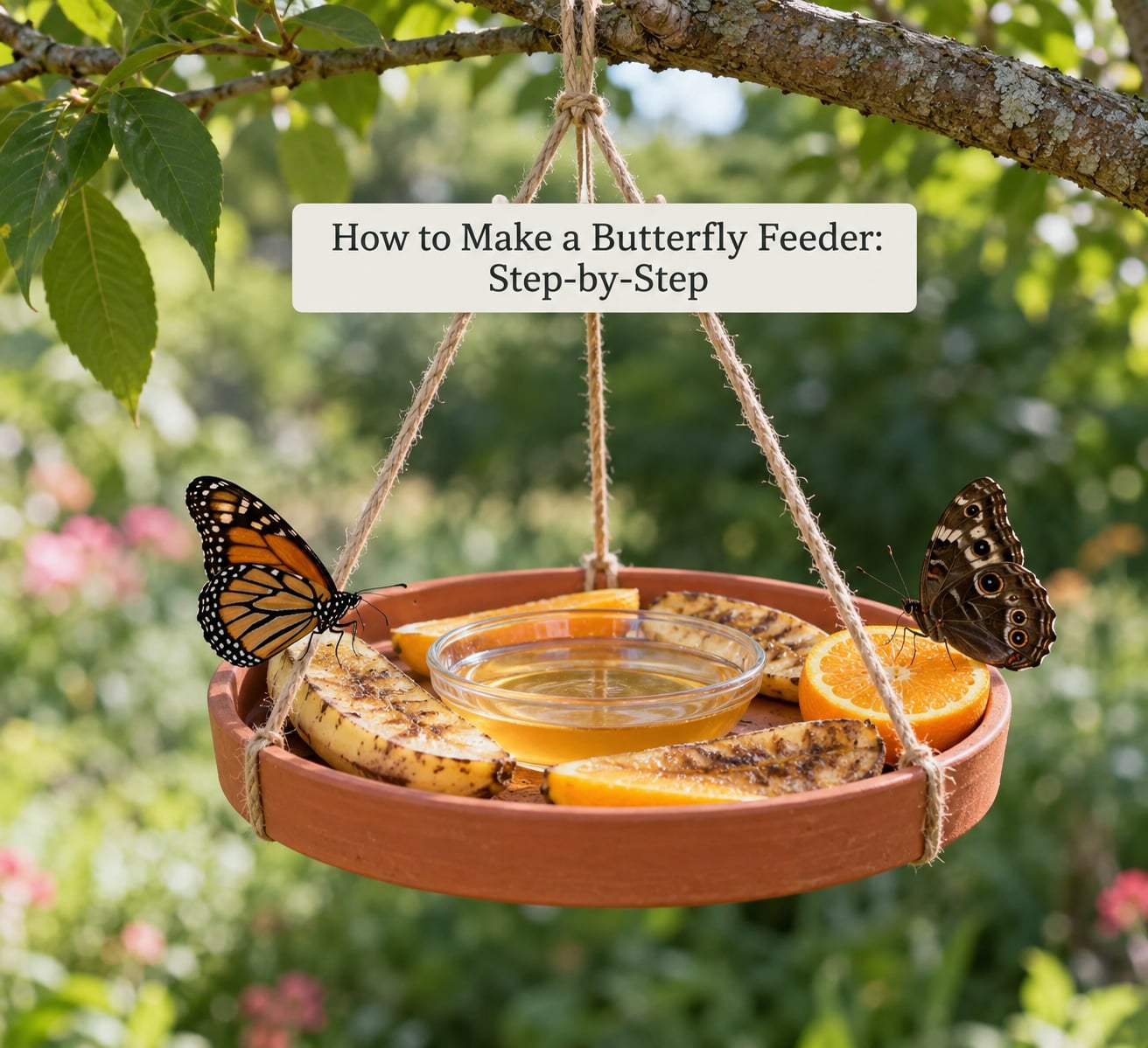 How to Make a Butterfly Feeder: Step-by-Step