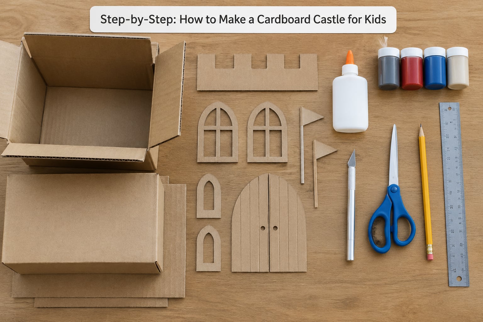 Step-by-Step: How to Make a Cardboard Castle for Kids
