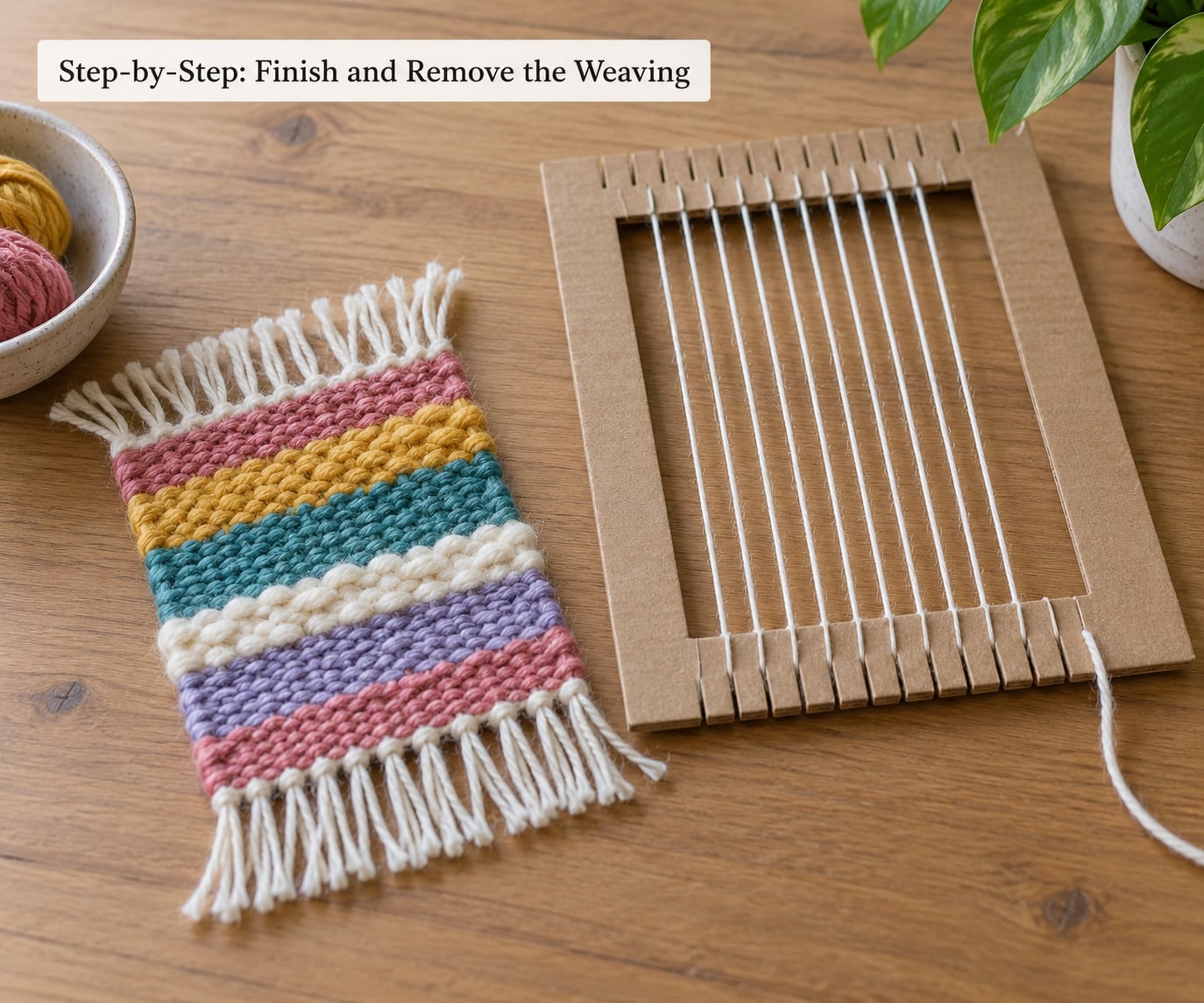 Step-by-Step: Finish and Remove the Weaving