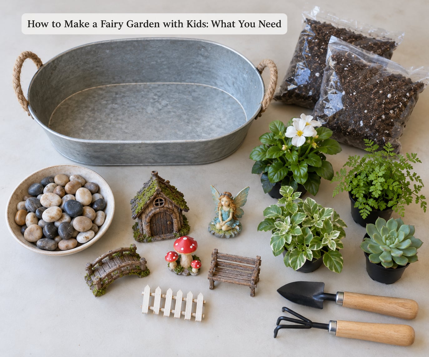 How to Make a Fairy Garden with Kids: What You Need