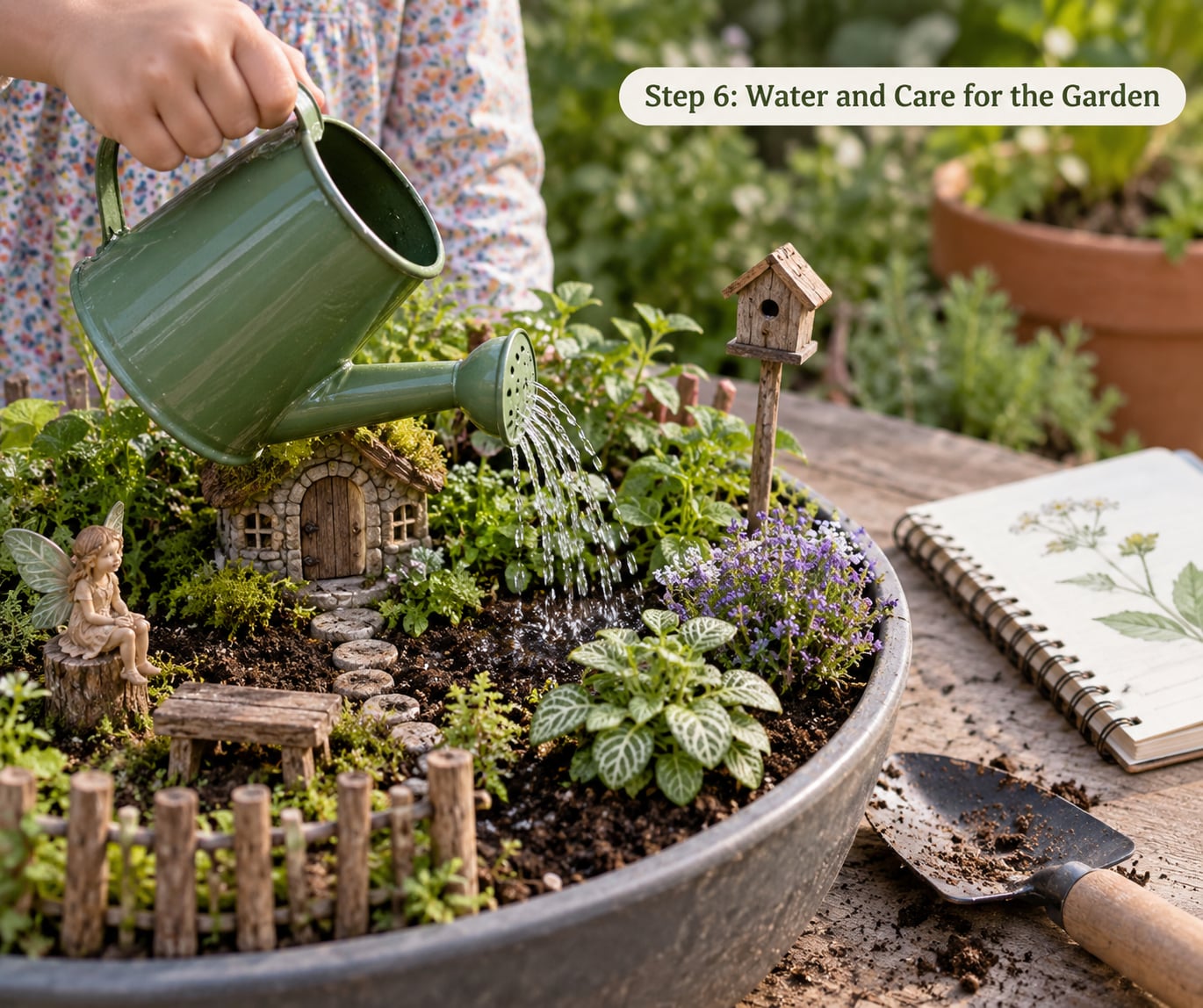 Step 6: Water and Care for the Garden