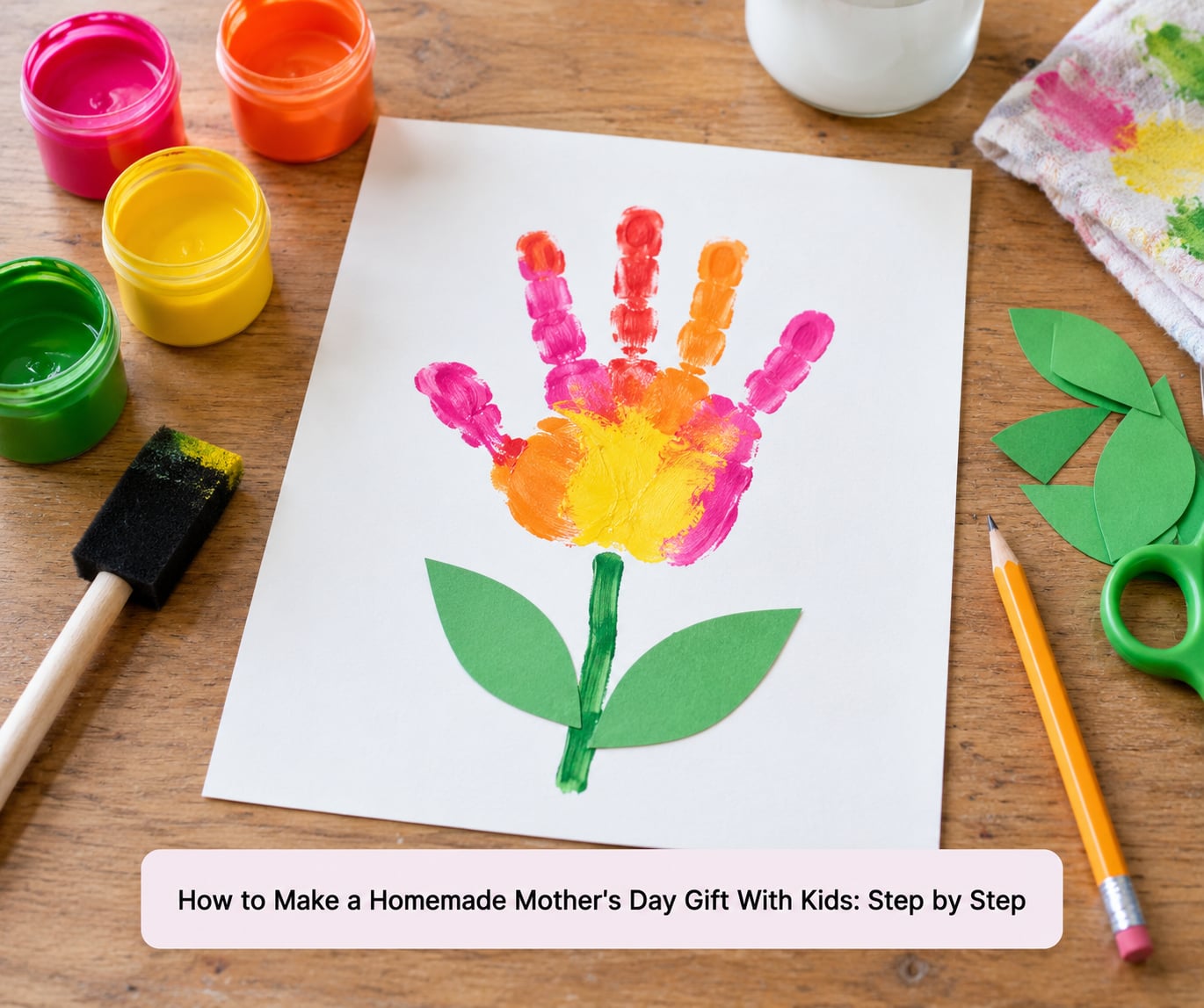 How to Make a Homemade Mother's Day Gift With Kids: Step by Step